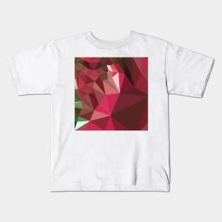 Jazzberry Jam Purple Abstract Low Polygon Background Kids T-Shirt